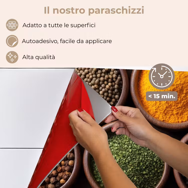 Paraschizzi cucina - Vassoi - Legno - Erbe - Colorati — 4