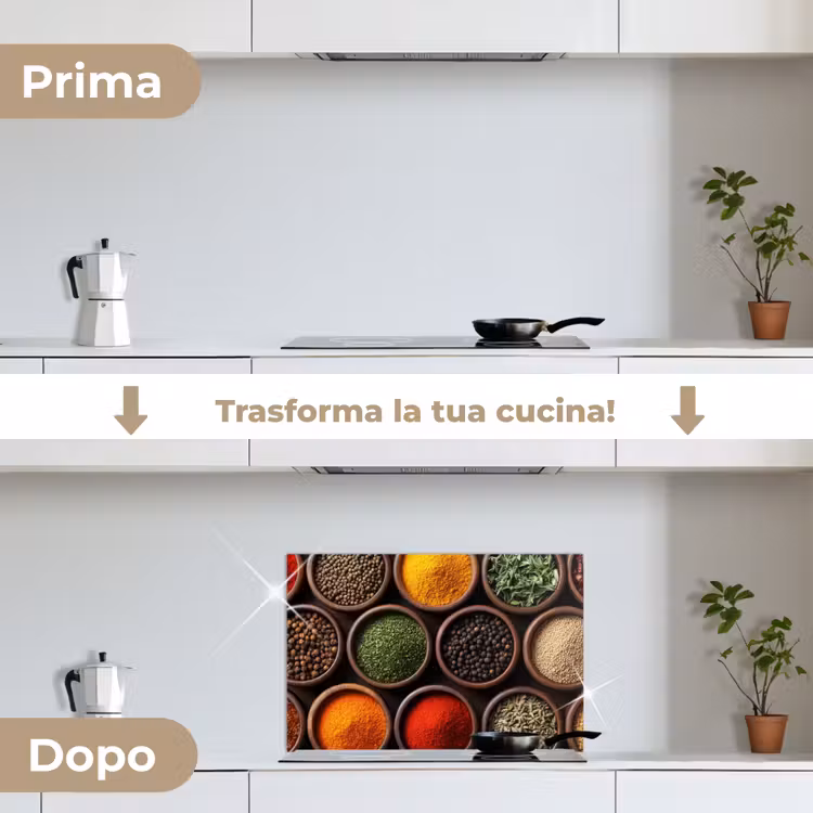 Paraschizzi cucina - Vassoi - Legno - Erbe - Colorati — 7