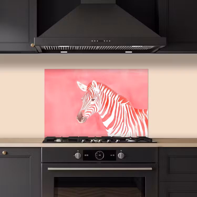 Paraschizzi cucina - Zebra - Rosa - Vernice — 5