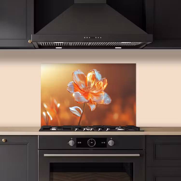 Paraschizzi cucina - Occhiali - Fiore - Luce solare — 5