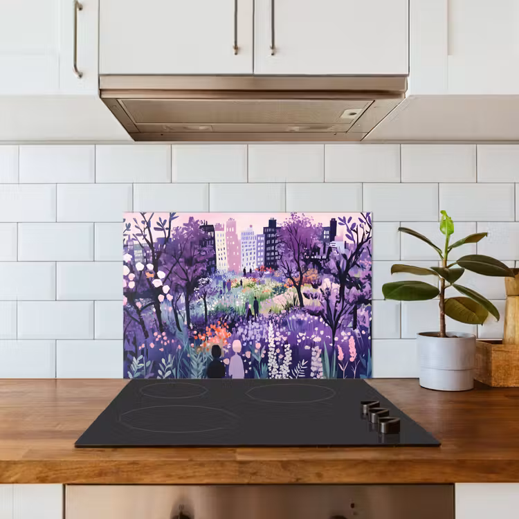 Paraschizzi cucina - Parco - Alberi - Fiori - Edifici — 3