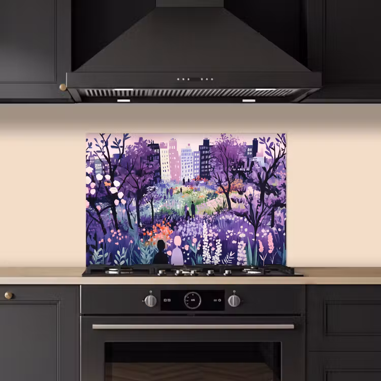 Paraschizzi cucina - Parco - Alberi - Fiori - Edifici — 5