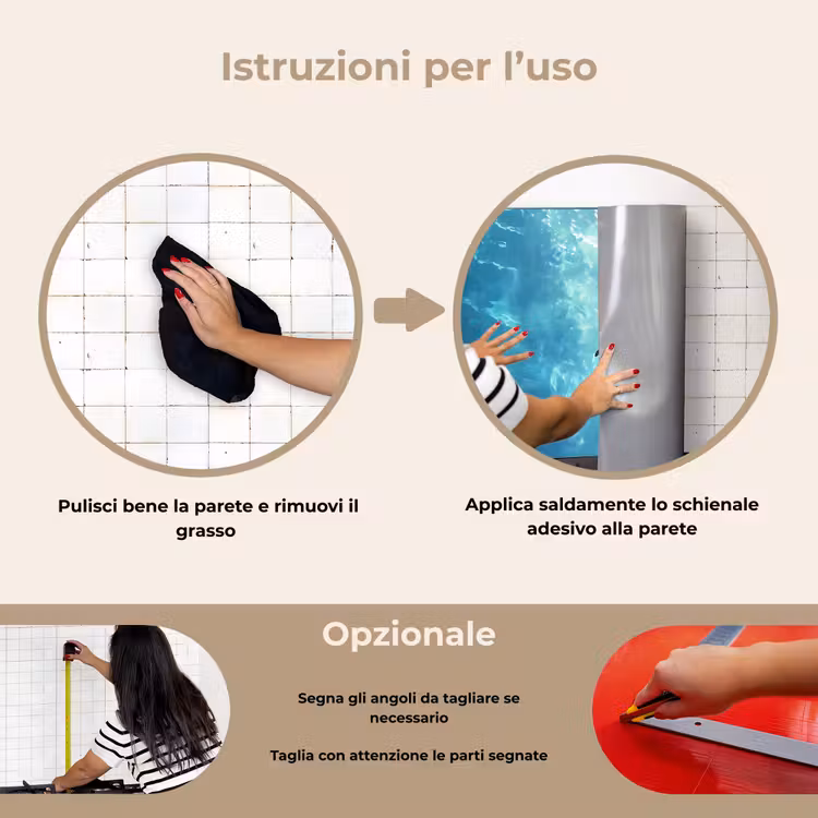 Paraschizzi cucina - Tartaruga - Mare - Blu - Scintillio — 6