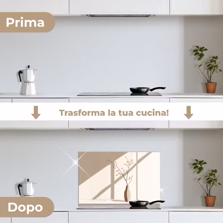 Paraschizzi cucina - Vaso - Rami - Bacche - Minimalista — 7