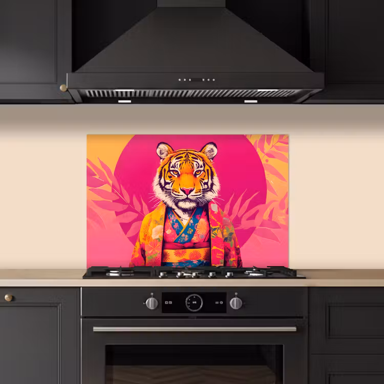 Paraschizzi cucina - Tigre - Kimono - Piante - Rosa — 5