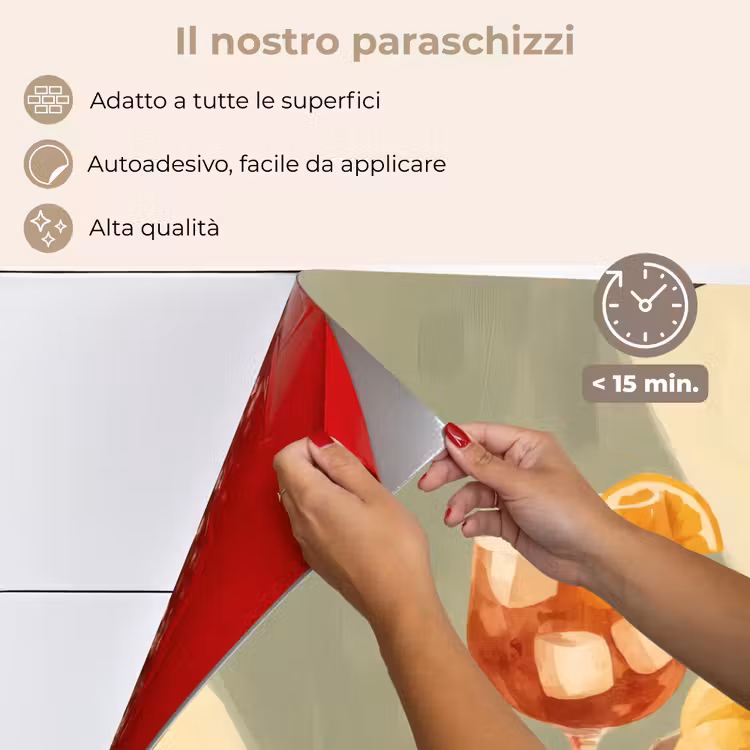 Paraschizzi cucina - Limoni - Vetro - Tovaglia - Bloccati — 4