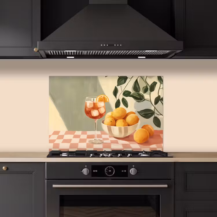 Paraschizzi cucina - Limoni - Vetro - Tovaglia - Bloccati — 5