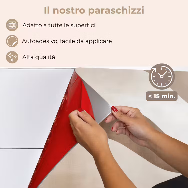Paraschizzi cucina - Onde - Astratto - Beige — 4