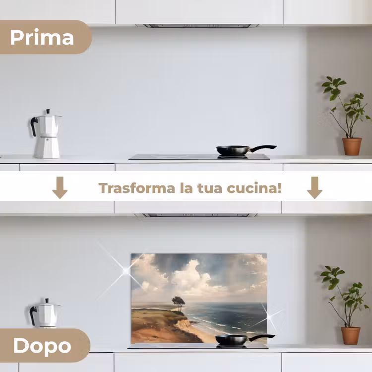 Paraschizzi cucina - Scogliera - Mare - Albero — 7