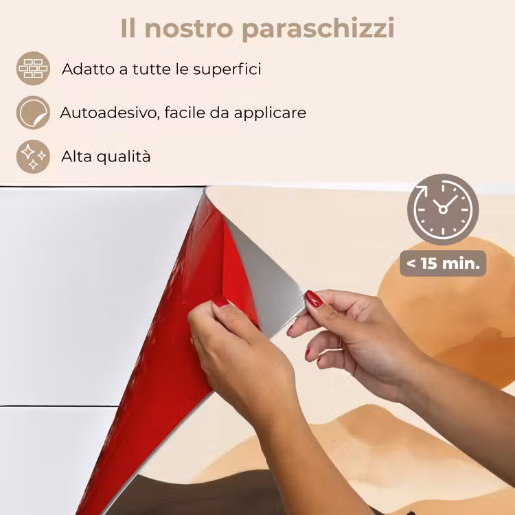 Paraschizzi cucina - Sole - Colline - Albero - Astratto — 4