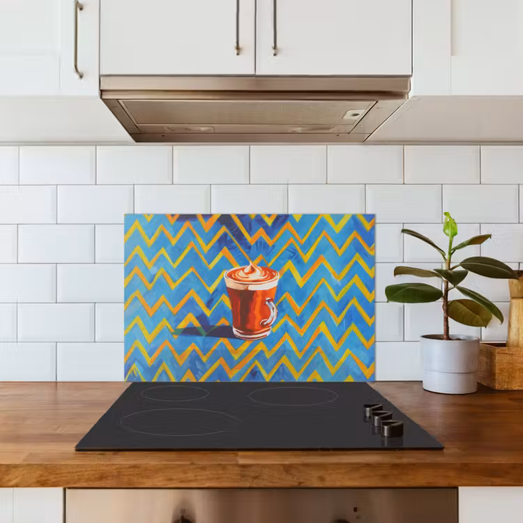 Paraschizzi cucina - Tazza - Caffè - Zigzag - Panna montata — 3