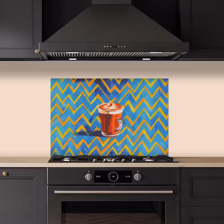 Paraschizzi cucina - Tazza - Caffè - Zigzag - Panna montata — 5