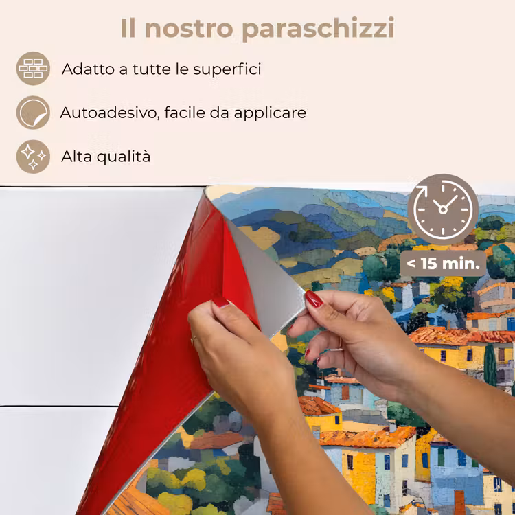 Paraschizzi cucina - Villaggio - Colline - Paesaggio - Alberi — 4