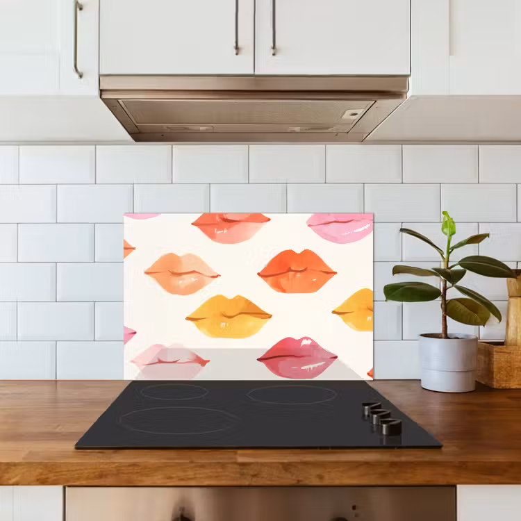 Paraschizzi cucina - Labbra - Colorate - Lucide — 3