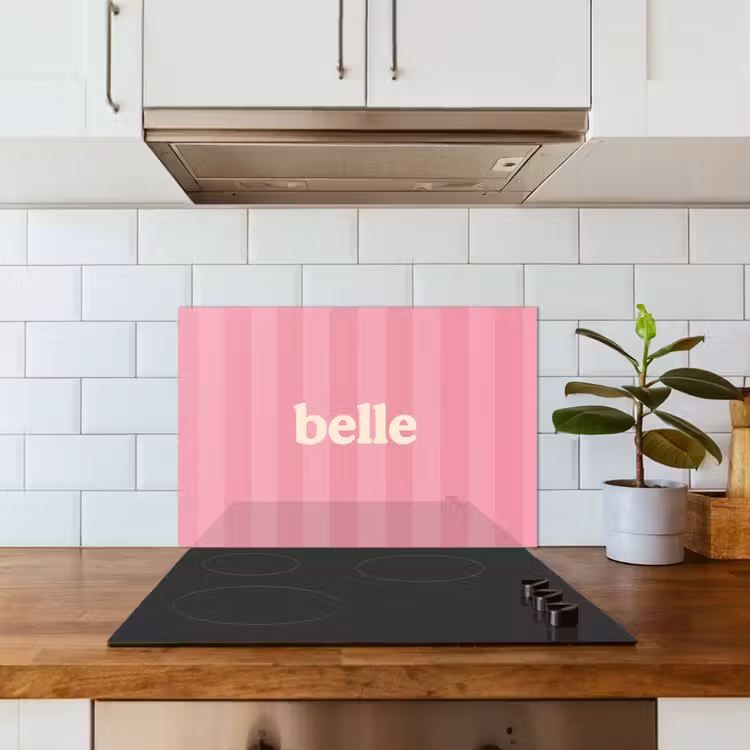 Paraschizzi cucina - Rosa - A righe - Belle — 3