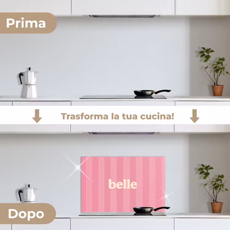 Paraschizzi cucina - Rosa - A righe - Belle — 7