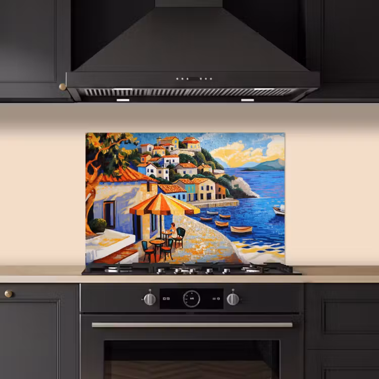 Paraschizzi cucina - Villaggio costiero - Cottage - Mosaico - Mare — 5
