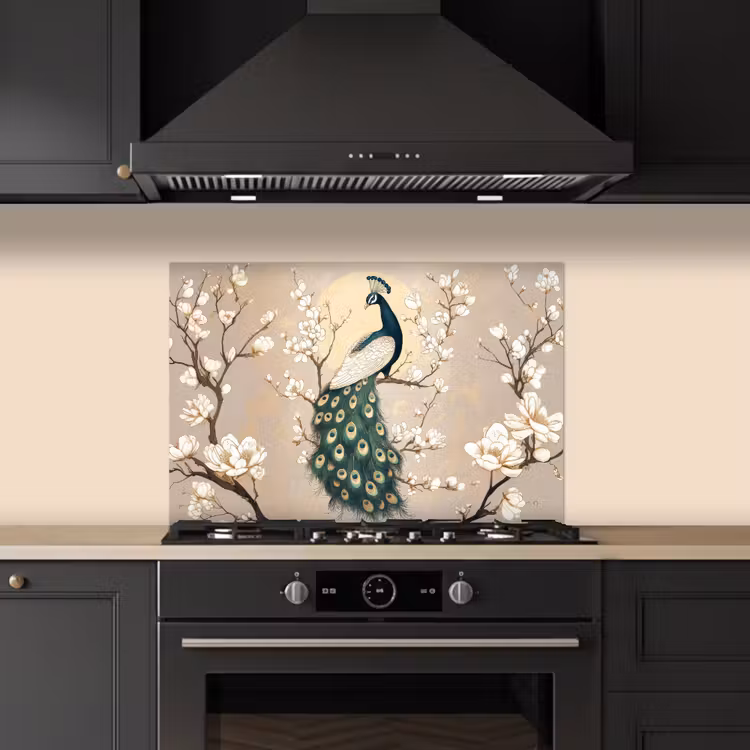 Paraschizzi cucina - Pavone - Ramo - Fiori — 5