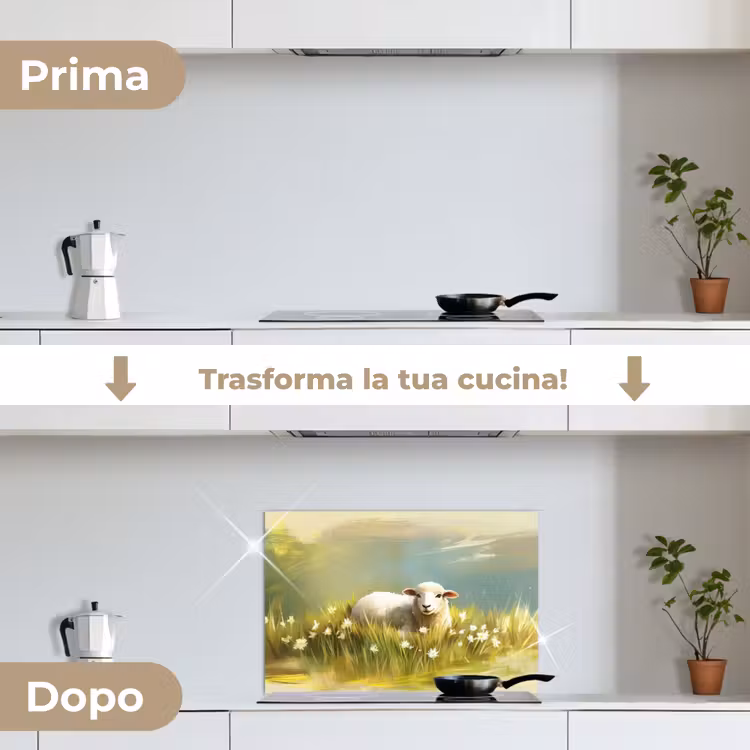 Paraschizzi cucina - Pecora - Prato - Verde — 7