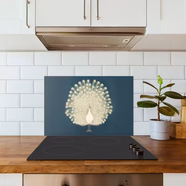 Paraschizzi cucina - Uccello - Blu - Vintage — 3