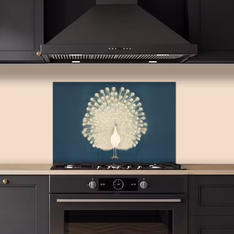 Paraschizzi cucina - Uccello - Blu - Vintage — 5