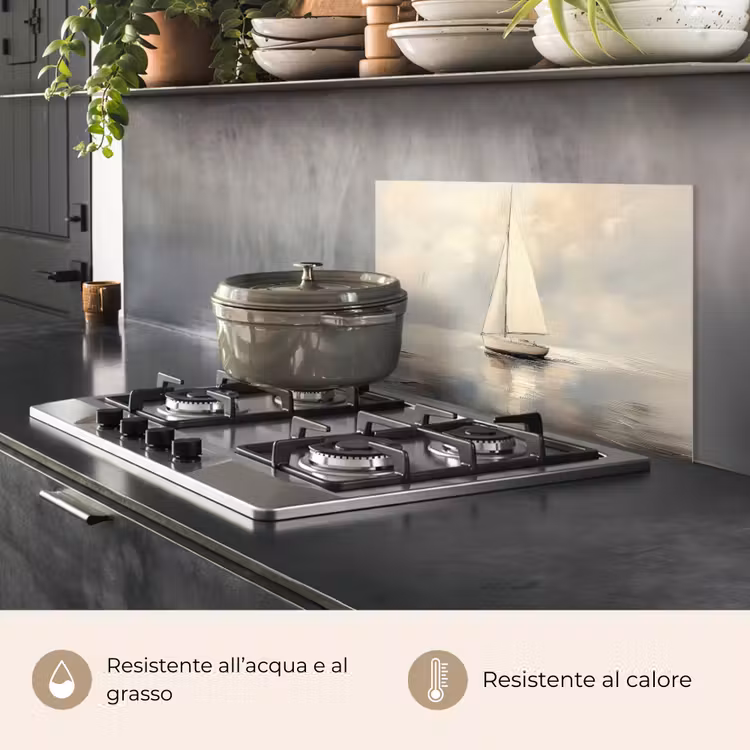 Paraschizzi cucina - Veliero - Mare - Nuvoloso — 2