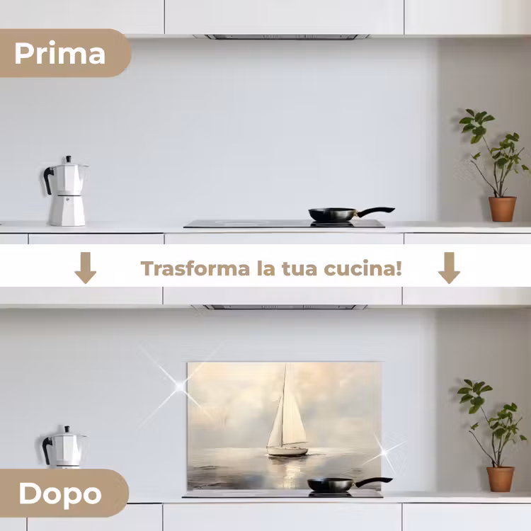 Paraschizzi cucina - Veliero - Mare - Nuvoloso — 7
