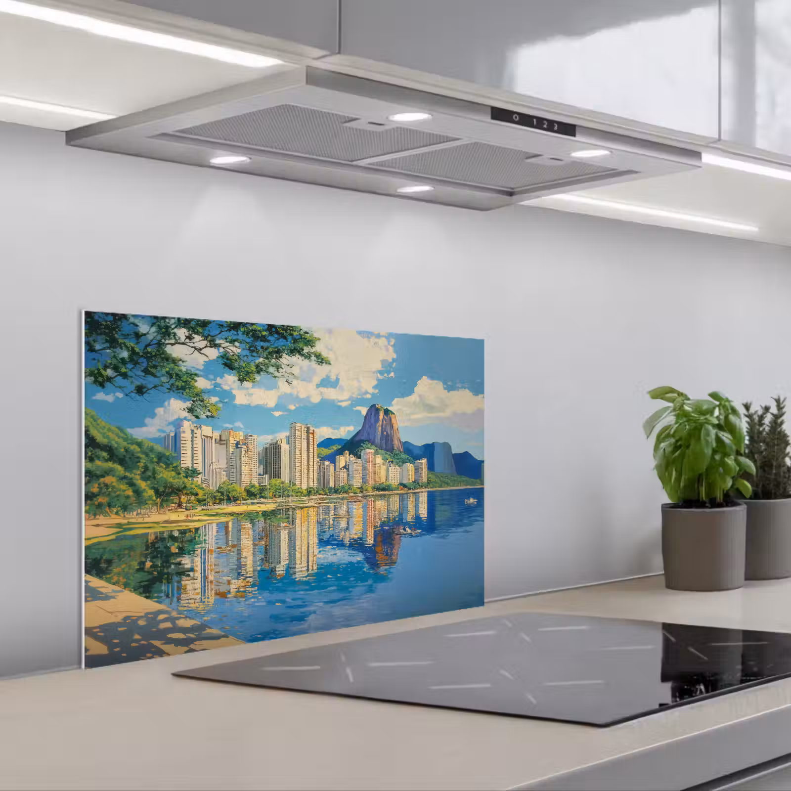 Paraschizzi cucina - Montagna - Skyline - Spiaggia - Acqua — 1