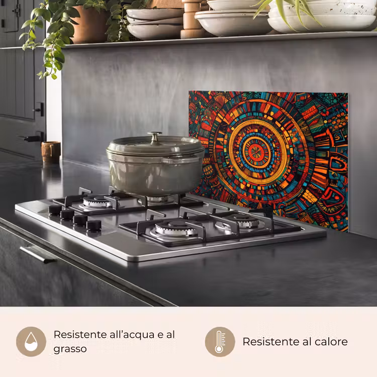 Paraschizzi cucina - Mandala - Cerchi - Modelli — 2
