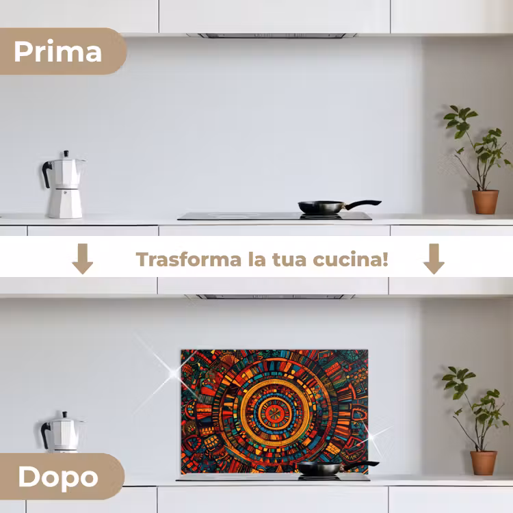 Paraschizzi cucina - Mandala - Cerchi - Modelli — 7