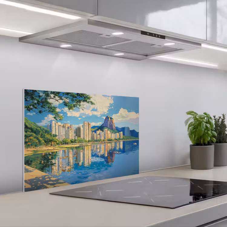 Paraschizzi cucina - Montagna - Skyline - Spiaggia - Acqua — 1