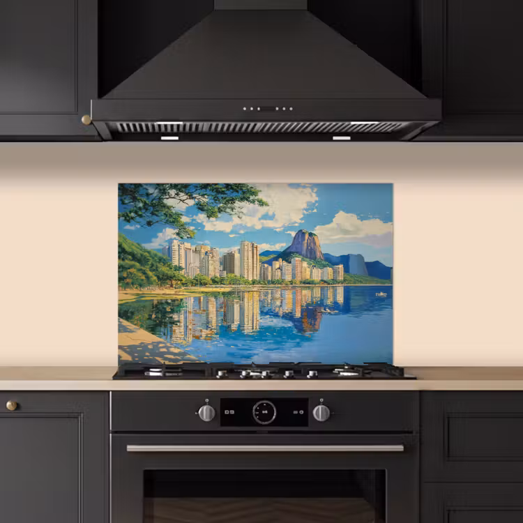 Paraschizzi cucina - Montagna - Skyline - Spiaggia - Acqua — 5