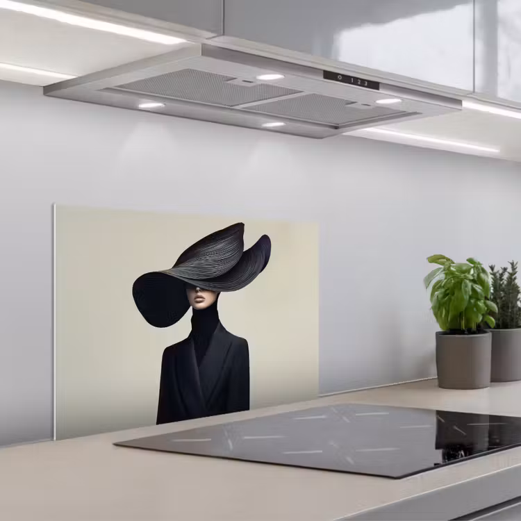 Paraschizzi cucina - Nero - Donna - Cappello — 1