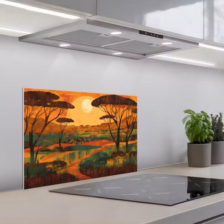 Paraschizzi cucina - Paesaggio - Africano - Sole — 1