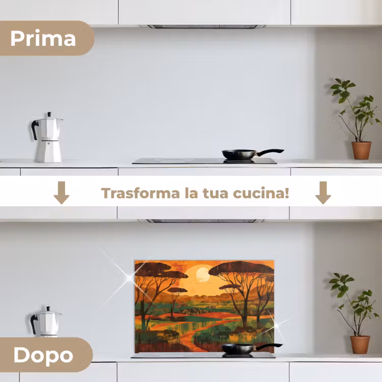 Paraschizzi cucina - Paesaggio - Africano - Sole — 7