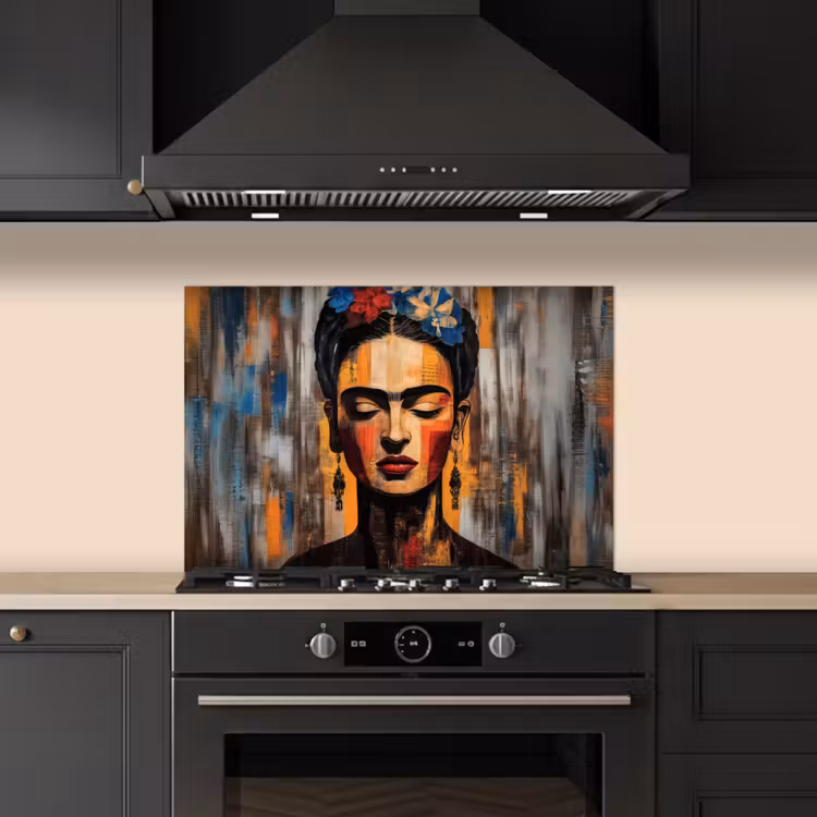 Paraschizzi cucina - Ritratto - Donna - Fiori — 5