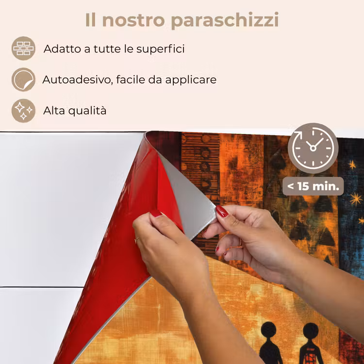 Paraschizzi cucina - Sagome - Astratto - Sole - Luna — 4