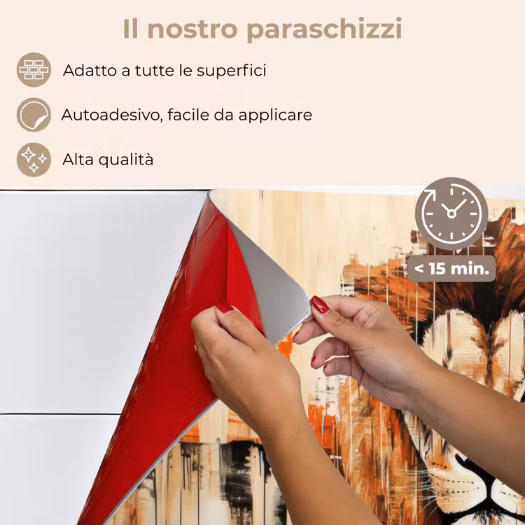 Paraschizzi cucina - Testa di leone - Linee - Crema — 4