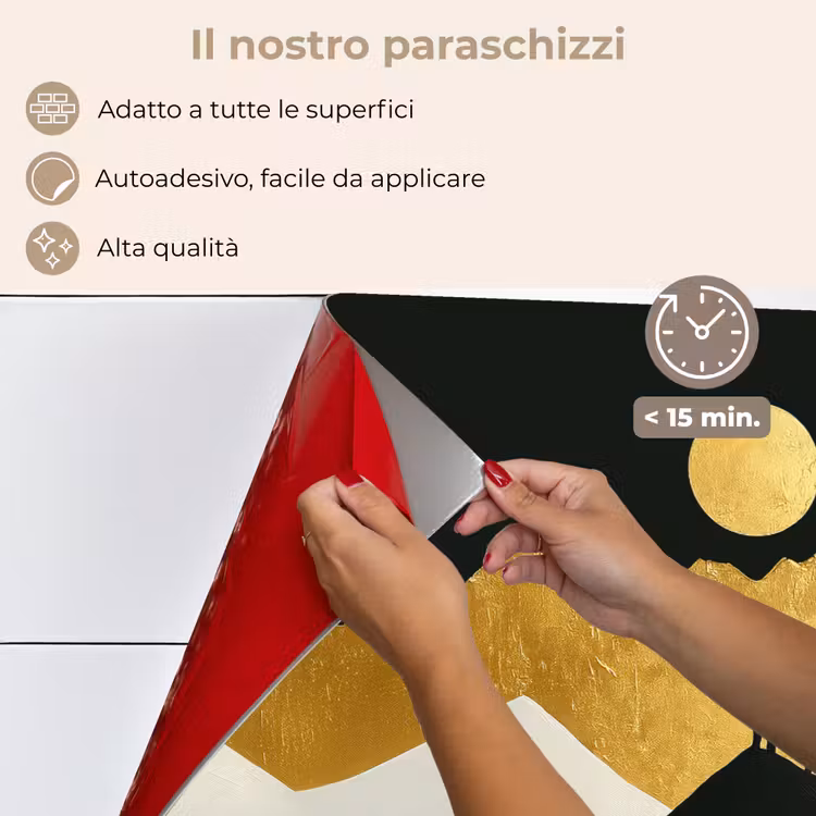 Paraschizzi cucina - Lupo - Montagna - Luna - Nero — 4