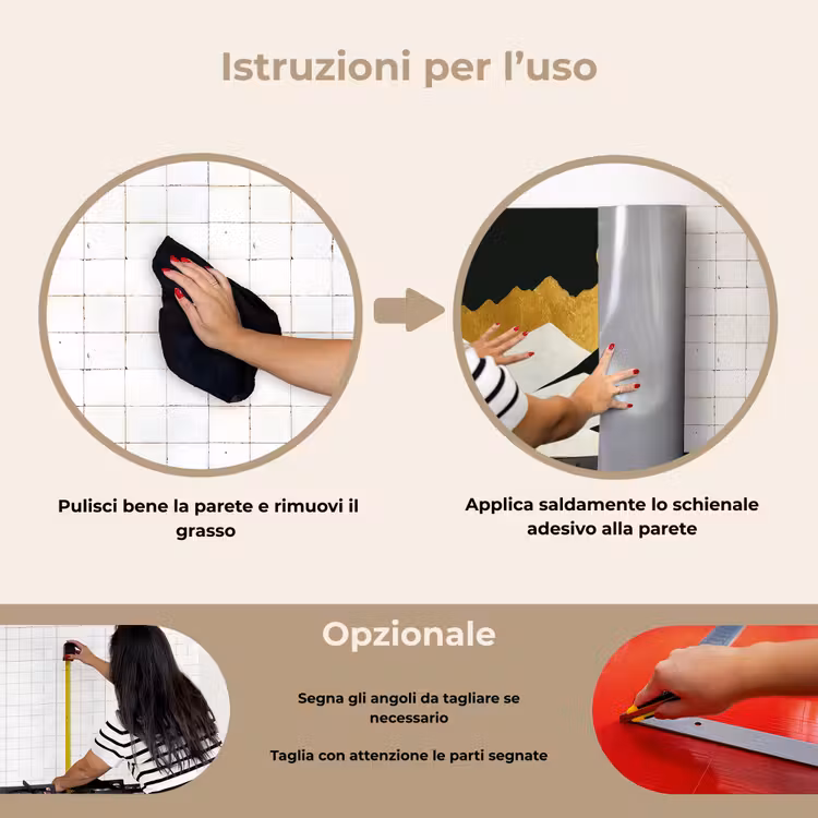 Paraschizzi cucina - Lupo - Montagna - Luna - Nero — 6
