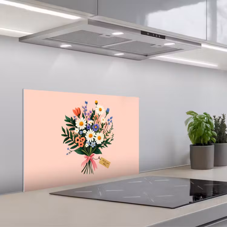 Paraschizzi cucina - Margherite - Bouquet - Fiocco - Rosa — 1