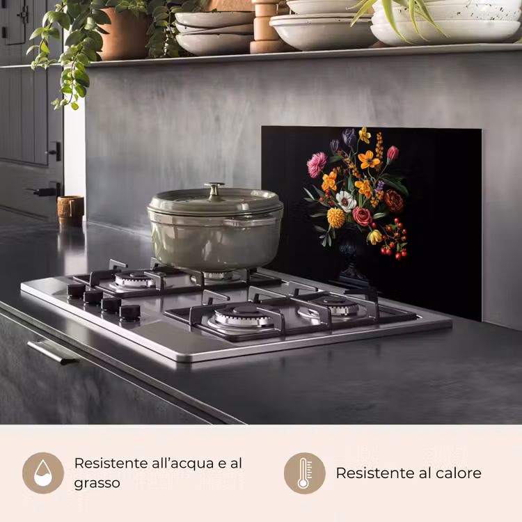 Paraschizzi cucina - Ornamentale - Bouquet - Foglie — 2