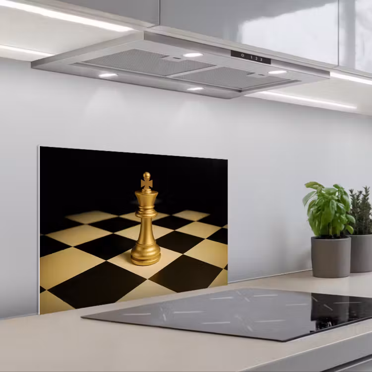 Paraschizzi cucina - Pezzo di scacchi - Re - Scacchiera - Bloccati — 1