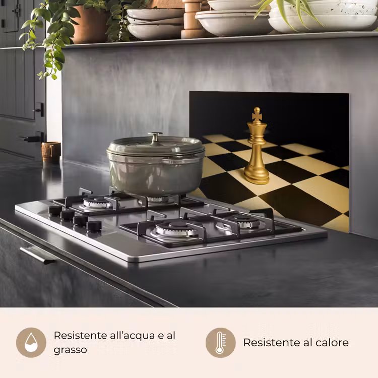 Paraschizzi cucina - Pezzo di scacchi - Re - Scacchiera - Bloccati — 2