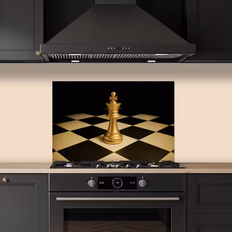 Paraschizzi cucina - Pezzo di scacchi - Re - Scacchiera - Bloccati — 5
