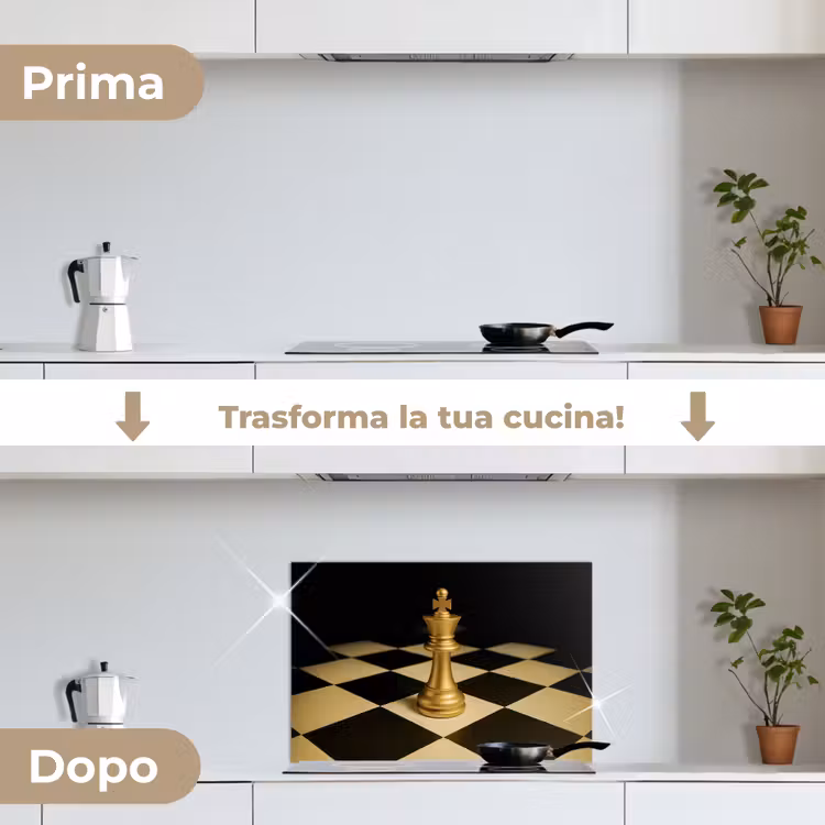 Paraschizzi cucina - Pezzo di scacchi - Re - Scacchiera - Bloccati — 7