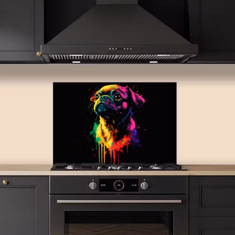 Paraschizzi cucina - Puck - Cane - Vernice - Colori — 5