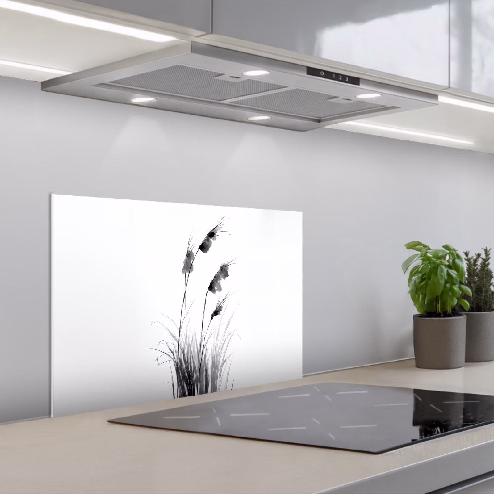 Paraschizzi cucina - Minimalista - Steli - Bianco — 1