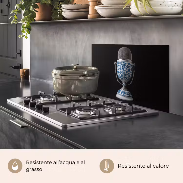Paraschizzi cucina - Microfono - Blu Delft - Musica — 2