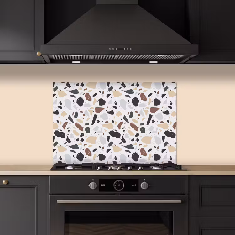 Paraschizzi cucina - Terrazzo - Motivo - Colorato - Argilla — 5